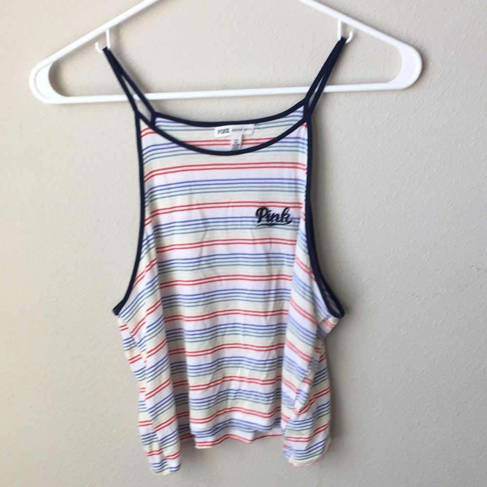 Victoria's Secret Pink 70s Stripped Tank Top